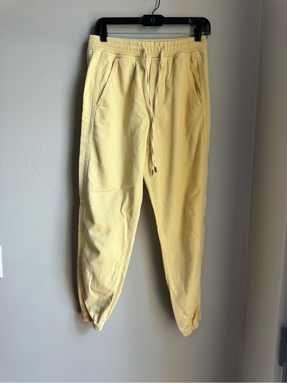 Gap Butter Yellow Jogger Pants Relaxed Lounge Sweatpants XS Clean Girl